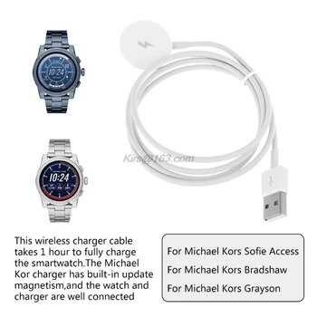 Nešiojamų Įkrovimo Stovas Dokas Smart Žiūrėti Įkroviklio Kabelį Michael Kors Prieigos Smartwatch Priedai