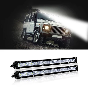 1pc offroad led darbo šviesos juosta 4x4 LED lemputės automobiliams, priedai dėmesio 12 voltų auto led žibintai, priekabos, traktoriai, keturratis, šviesos