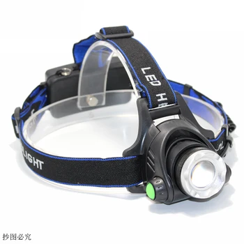Vandeniui LED Žibintų XML T6 L2 Žibintai su 18650 Baterijos, 2 Įkrovikliai Žibintas LED Žibintuvėlis Galvos Žibintuvėlis, Kempingas, Žvejyba