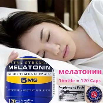 Greitas Išleisti Melatonino 5 mg 120 Skaičiuoti Nakties Miego Pagalba, nemokamas pristatymas