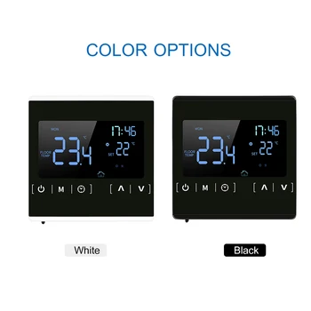 Smart LCD Touchscreen Termostatas Namų Programuojamosios Elektrinės Grindų Šildymo Sistemos, Vandens Šildymo Temperatūra Thermoregulator