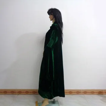 Aukštos Kokybės Profesorius Minerva McGonagall Cosplay Kostiumas Suknelė su Žalia Žaliojo Aksomo, Vaidmuo Žaisti Apsiaustu Halloween Carnival