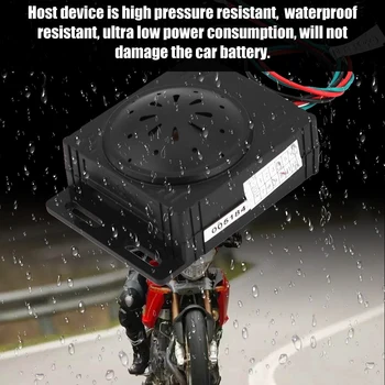 Motociklų Apsaugos nuo vagystės Signalizacijos Sistema su Nuotolinio Valdymo pultu 9-16V Universal daugeliui motociklų su 9-16V vardinė įtampa