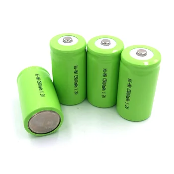 Ni-Mh C 5000mah 4pieces recharger Įkrovimo du skaičius baterija baterijos R14 C Dydis