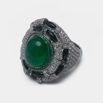 Amorita boutique Ovalo spalvų atitikimo visą grąžto dizainas nuostabiai žiedai