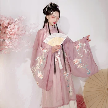 Moterų Tradiciniai Hanfu Drabužių Kinijos Han Dinastijos Princesė Kostiumu Mergina Ming Dinastijos Cosplay Suknelė Rytietiškų Pasakų Dancewear