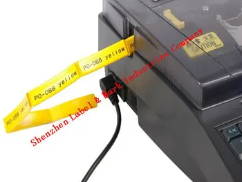 Nemokamas pristatymas Etiketės Juostos Kasetė, 9mm x 30m (Geltona), kabelis ID spausdintuvo vamzdis spausdintuvo Mk1000 Mk2000 Mk1100,Mk2100 Mk1500 Mk2500
