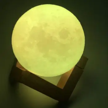 3D Spausdinimo Mėnulio Šviesa Žemę Jupiterio Futbolo Nakties Šviesos Touch + Nuotolinio Valdymo Jungiklis Miegamasis Nakties Žiburiai, Namų Dekoro Dropshippin