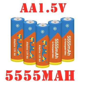2020 daug AA baterijos 5555 1,5 v Įkraunamas akumuliatorius AA 5555mAh Alkaline1.5V Įkrovimo Baterija Laikrodis Žaislai Fotoaparato baterijos