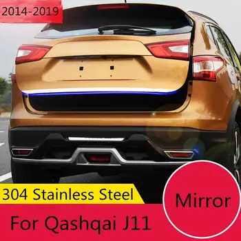 Tinka Nissan Qashqai J11 Nerūdijančio Plieno Uodega Vartų Duris Padengti Apdaila Galinio Kamieno Liejimo Bezel Optikos Lipdukas Garnyras-2019
