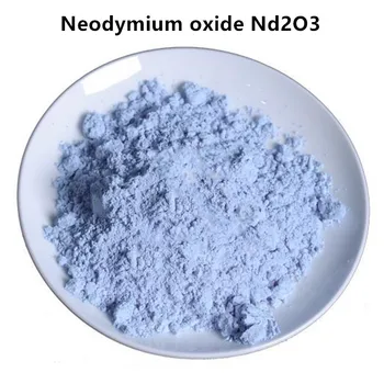 Grynas 99.9% Neodimio Oksidas Nd2O3 Milteliai Retos žemėje Medžiagos Lydinių, Keramikos Žaliavų Ir Stiklo