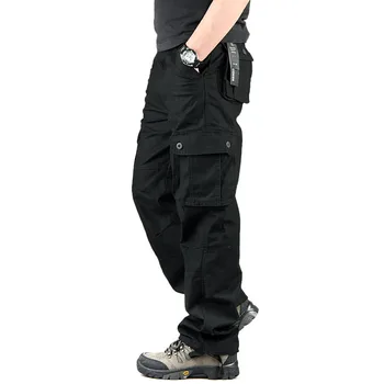 Vyriškos Kelnės Vyrams Krovinių Atsitiktinis Multi Kišenės Karinės Didelis Dydis 44 Tactical Kelnes Vyrams Outwear Armijos Tiesios Kelnės Ilgos Kelnės
