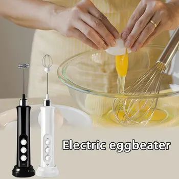 Elektrinis Kiaušinių Spragilas 3-Greitis USB Įkrovimo Maišytuvas Vadovai Eggbeater Putų Maišyklės Kavos Pieno Gėrimas Maišiklis