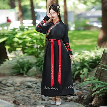 Vyrų, Moterų Hanfu Kinijos Tradicinės Han Dinastijos Pėstininkas Su Kardu Skraiste Kostiumas Tango Tiktų Senovės DanceWear Festivalis Komplektus Kostiumas