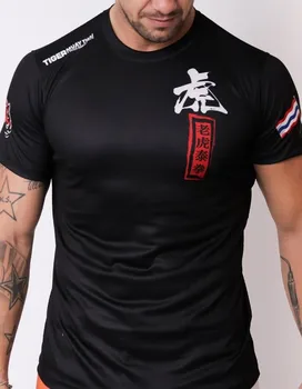 Vyras trumpomis rankovėmis t-shirt Tigras MuayThai T-shirt - 