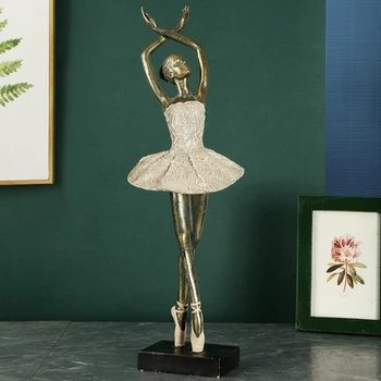 Šiuolaikinio Abstraktaus Ballerina Girl Skulptūra Grožio Baleto Šokėjas Statulėlės, Papuošalai Office Home Bar Dekoravimo Meno Dervos Amatų Dovana