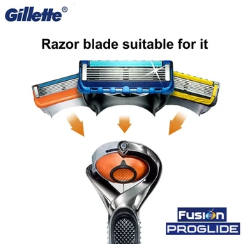 Gillette Fusion Proglide Originalus Vyrų Rankinio Skustuvas Aštrių Mašina Skutimosi Peiliukai 5 Sluoksniu Kasetės Su Replacebale Peiliukai