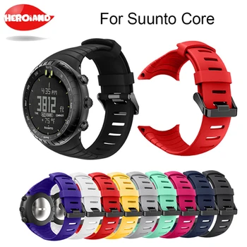 Visiškai naujas ir aukštos kokybės silikono žiūrėti diržu, Suunto Core pakeisti watch band apyrankė žiūrėti diržo žiūrėti priedai