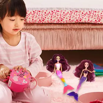 Rainbow Šviesos Magiškas Undinė Lėlės, Žaislai Su Šviesos Muzika Mielas Dovana Mergaitei, Kūdikių Žaislai Paramos Didmeninė Dropship