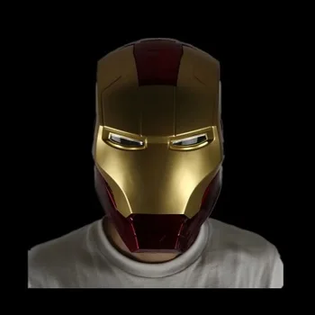 Anime Keršytojas Cosplay Geležinis Žmogus kaukė Tony Stark visa Galva LED Atidaryti PVC Šalmo Kaukės Berniukas Helovinas šalis
