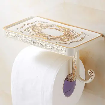 Europos senovinių Raižyti Tualetinio Popieriaus Laikiklį stalčiuko ritininio popieriaus laikiklis vonios aksesuarai Aparatūros apdaila
