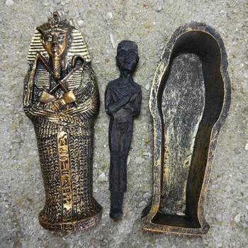 Miniatiūriniai Dervos Senovės Egipto Faraono Karstą Mumija Modelis Statulėlės Statula Vaikams Žaislas Kalėdų Dovana, Mažų Ornamentais Miniatiūriniai modelis
