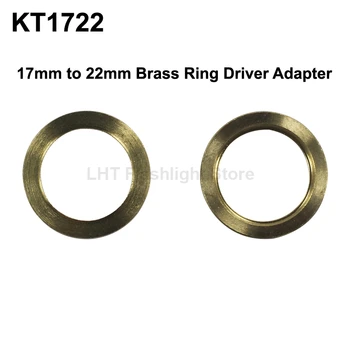 KT1722 17mm (Int) į 22mm (Ext) Žalvario Žiedas Vairuotojo Adapteris