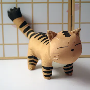 Yu-Gi-Oh pav pliušinis žaislas Anime Yu Gi Oh Dvikova Monstras Jaden Yuki katė lėlė, minkšta pagalvė 35cm dovanų