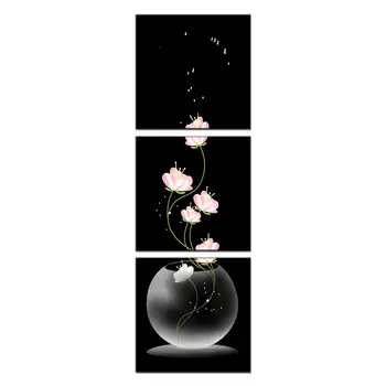 HD Drobės Sistema Plakatas Namų dekoro Cuadros 3 Skydelis Gėlės Sienos Meno Spaudinius Kambarį Modulinės Tapyba Nuotraukos