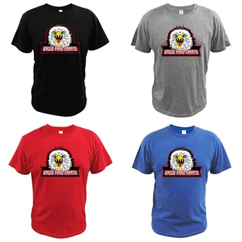 Juokinga Erelis-Fang-Karatė Marškinėliai Kobra-Ka Skaitmeninio Spausdinimo Įgulos Kaklo Parodija Amerikos Kovos Menų Komedija-Drama Geek T-Shirt