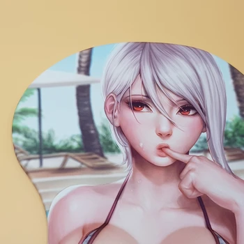 Shokugeki nr. Soma - Narikari Eri Anime Seksuali Mergina 3D Boobs Žaidimų Pelės kilimėliai su Silikono Geliu Riešo Poilsio