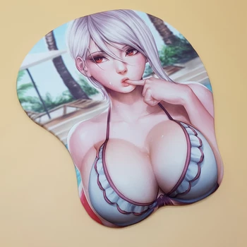 Shokugeki nr. Soma - Narikari Eri Anime Seksuali Mergina 3D Boobs Žaidimų Pelės kilimėliai su Silikono Geliu Riešo Poilsio