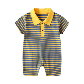 Mados juostelės Kūdikių Kūdikio berniukas Romper Jumpsuit Komplektus Naujagimiui Berniukų drabužius 0-12M Kūdikių Drabužiai.
