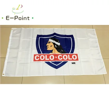 Čilė Klubas Socialinės y Deportivo Colo-Colo 3ft*5ft (90*150cm) Dydis Kalėdų Dekoracijas Namų Vėliavos Banner Dovanos