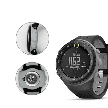 1Set 1Set Dviejų atspalvių Minkšto Silikono Watchband Riešo Dirželis Anti-Scratch Laikrodžių Atveju, Ekrano apsaugos Suunto Core Smart Žiūrėti