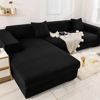 L formos, reikia 2 vienetų kietų kampe sofa apima kambarį elastinga spandex užvalkalai, sofos padengti ruožas sofa rankšluostį