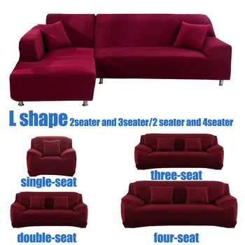 L formos, reikia 2 vienetų kietų kampe sofa apima kambarį elastinga spandex užvalkalai, sofos padengti ruožas sofa rankšluostį