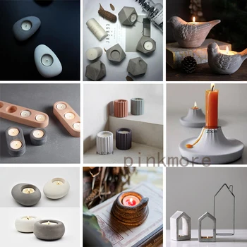 Žvakidė silikono formos žvakių laikiklis pelėsių betono žvakių laikiklis dekoratyvinis rankų darbo vazonas silikono formos žvakidė