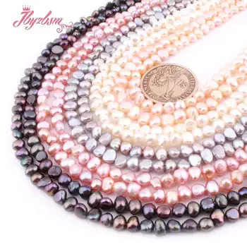 Natūralūs Gėlavandenių Perlų Netaisyklingos Formos Prarasti Natūralaus Akmens Karoliukai, 