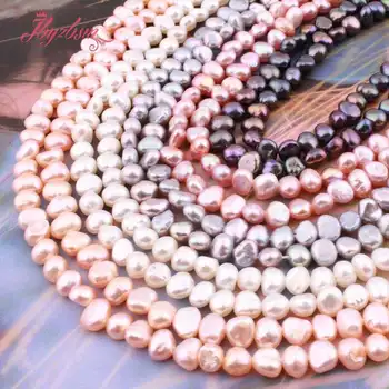 Natūralūs Gėlavandenių Perlų Netaisyklingos Formos Prarasti Natūralaus Akmens Karoliukai, 