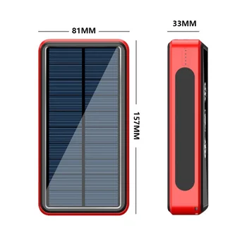 50000mAh Belaidžio Saulės Energijos Banko Išorės Baterijos Kroviklis Pakuotėje Xiaomi 