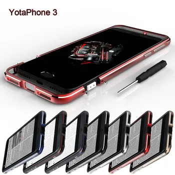 Yotaphone 3 atveju Yotaphone 3 padengti Yota 3 Metalo Rėmas Originalus Aliuminio Lydinio Bamperis už Yotaphone 3 telefono apsauginis apvalkalas