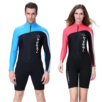 Dive&Sail Neopreno wetsuit Pora nardymo odos kostiumas kūno kostiumas ilgas/trumpas rankovės vienas gabalas odos nardymo rashguard