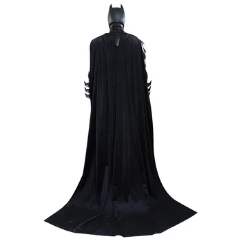 Betmenas Cosplay Kostiumų Dark Knight Pakyla Kostiumas Betmenas Bruce Wayne Užbaigti Przybornik Su Odos Striukė, Kelnės, Diržas Laikrodis