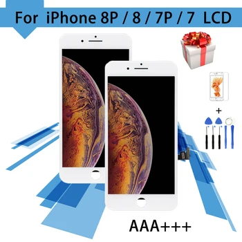 Patikrintas iPhone 7 8 Plius A1864 LCD Ekranas Jutiklinis Ekranas skaitmeninis keitiklis Asamblėjos Pakeitimo 