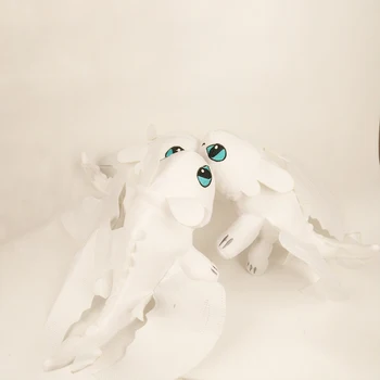 Du stilius, Kaip Traukinio Jūsų Drakonas 3 35cm Toothless šviesos Fury Žaislai Anime Pav Night Fury Dragon Pliušinis Lėlės, Žaislai Vaikams