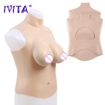 IVITA Dirbtinės Silikoninės Krūties Forma Fake Boobs Krūtinę Crossdressing už Crossdresser Transseksualų Shemale Drag Queen Cosplay
