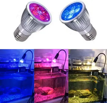 LED Šviesos Akvariumas Augalų Apšvietimas Rifų Žuvų Bakas, Lempos, E27 Lemputės Jūrų Rifo Koralų, Žuvų, Dumblių, Augalų