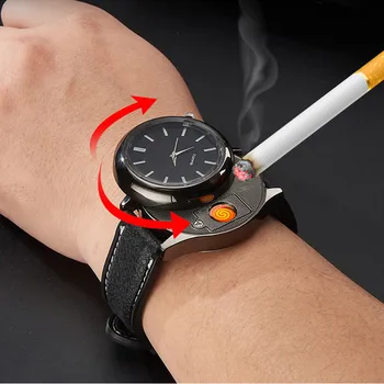 2020 vyriški žiūrėti kvarco Cigarečių degiklio įkrovimo pakeisti kaitinimo viela vyrų dovana Aukštos kokybės vyrų laikrodis F779-1