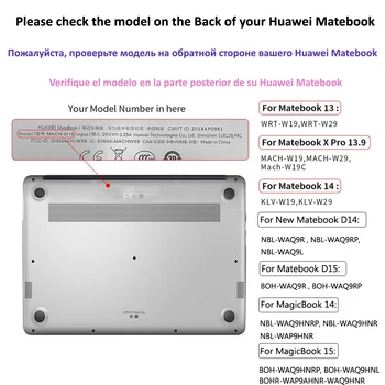 Atveju, Huawei Matebook Mate 13 Matebook XPro 2019 2020 MagicBook14 MagicBook15 Mate D14 D15 Matebook 14 Klv-w19 W29 Nešiojamas kompiuteris